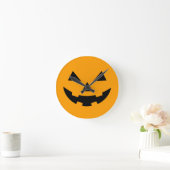 Pumpkin Face Wall-klok Ronde Klok (Huis)