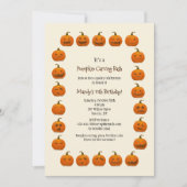 Pumpkin Faces-uitnodiging Kaart (Voorkant)