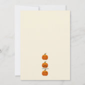 Pumpkin Faces-uitnodiging Kaart (Achterkant)