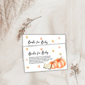 Pumpkin Fall laat boeken voor Baby Halloween Informatiekaartje