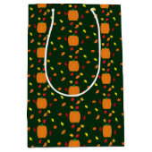 Pumpkin Fall Leaves Medium Cadeauzakje (Voorkant)