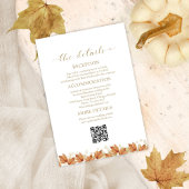 Pumpkin Fall Wedding Details Behuizing Kaarten