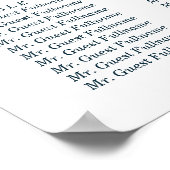 Pumpkin Fall Wedding Seating Chart Poster (Hoek)