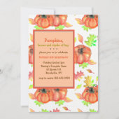 Pumpkin Fare Invitation Kaart (Voorkant)