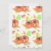 Pumpkin Fare Invitation Kaart (Achterkant)