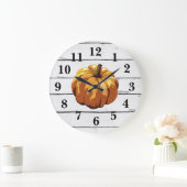 Pumpkin Farmhouse Shiplap Rustic Decor Grote Klok (Huis)