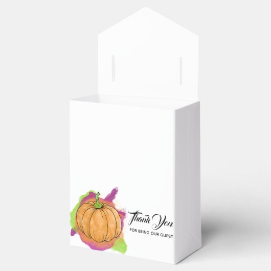 Pumpkin Favor Box Bedankdoosjes (Geopend)