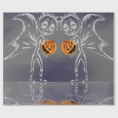 Pumpkin feeën hebben plezier op Halloween Cadeaupapier (Vlak)