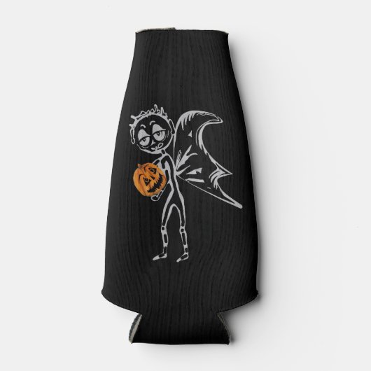 Pumpkin feeën hebben plezier op Halloween Flesjeskoeler (Voorkant)