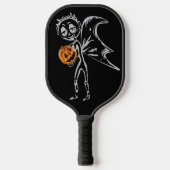 Pumpkin feeën hebben plezier op Halloween Pickleball Paddle (Voorkant)