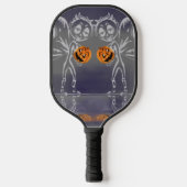 Pumpkin feeën hebben plezier op Halloween Pickleball Paddle (Voorkant)