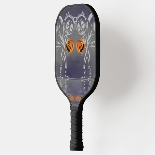 Pumpkin feeën hebben plezier op Halloween Pickleball Paddle (Links)