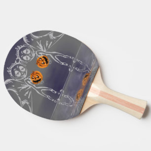 Pumpkin feeën hebben plezier op Halloween Tafeltennisbatje