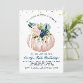 Pumpkin Fifth Birthday Invitation Kaart (Staand voorkant)