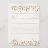 Pumpkin First Birthday Invitation Blue en Gold Kaart (Achterkant)