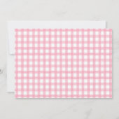 Pumpkin First Birthday Invitation for Girl met fot Kaart (Achterkant)