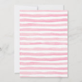 Pumpkin First Birthday Invitation Girl Kaart (Achterkant)