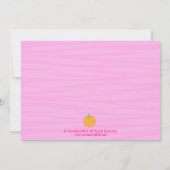 Pumpkin First Birthday Invitation Kaart (Achterkant)