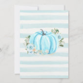 Pumpkin First Birthday Kaart (Achterkant)