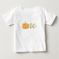 Pumpkin First Birthday ONE Shirt