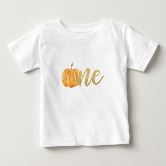 Pumpkin First Birthday ONE Shirt (Voorkant)