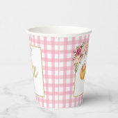 Pumpkin First Birthday Paper Cup - Florence Pink P Papieren Bekers (Rechts)