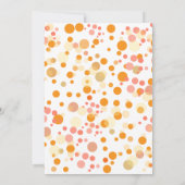 Pumpkin First Birthday-uitnodigingen Kaart (Achterkant)