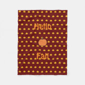 Pumpkin fleece deken (Voorkant)