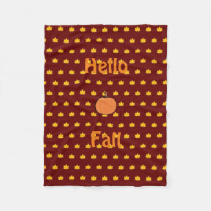 Pumpkin fleece deken