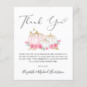 Pumpkin Floral Baby Girl Shower (Voorkant)