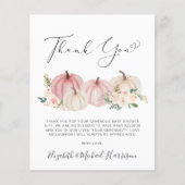 Pumpkin Floral Baby Girl Shower (Voorkant)