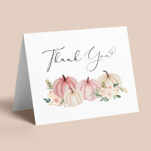 Pumpkin Floral Baby Girl Shower