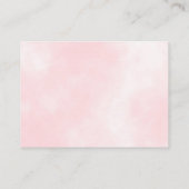 Pumpkin Floral Diaper Baby shower Enclosure Informatiekaartje (Achterkant)