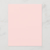 Pumpkin Floral Girl Virtual Baby shower Invitation (Achterkant)