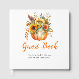 Pumpkin Flower Bouquet Bridal Shower Gastenboek