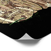 Pumpkin Football Western Retro Tis The Season Coun Poster (Hoek)