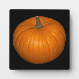 Pumpkin-foto op zwarte achtergrond fotoplaat