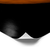 Pumpkin-foto op zwarte achtergrond poster (Hoek)