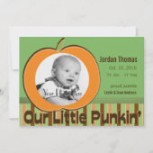 Pumpkin-fotoaankondiging Aankondiging (Voorkant)