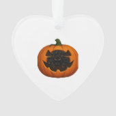 Pumpkin Full of Kittens - Cute Black Cat Halloween Ornament (voorkant)