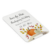 Pumpkin Fun/Thanksgiving Wedding/Save the Date Magneet (Rechterzijde)