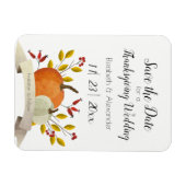 Pumpkin Fun/Thanksgiving Wedding/Save the Date Magneet (Horizontaal)