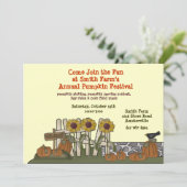 Pumpkin Garden Uitnodiging (Staand voorkant)