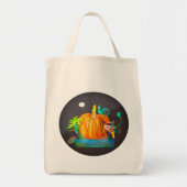 Pumpkin Gathering - Schattigee Halloween dieren en Tote Bag (Voorkant)