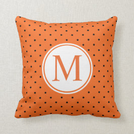 Pumpkin Geïnspireerd Halloween Monogram | Sierkuss Kussen