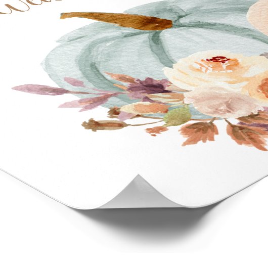 Pumpkin Gender onthullen Poster Draag (Hoek)