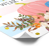 Pumpkin Gender onthullen Poster Draag (Hoek)