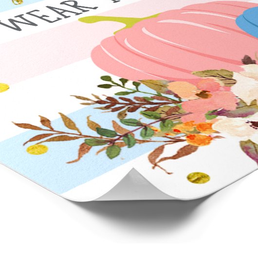 Pumpkin Gender onthullen Poster Draag (Hoek)