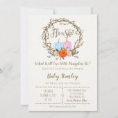 Pumpkin Gender Reopenbaarmakingsuitnodiging Kaart (Voorkant)