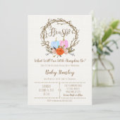 Pumpkin Gender Reopenbaarmakingsuitnodiging Kaart (Staand voorkant)